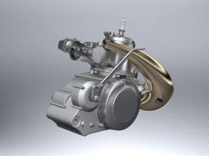2 stroke engine 3D Model