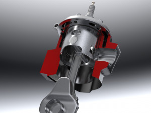 2 stroke engine 3D Model