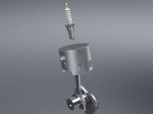 2 stroke engine 3D Model