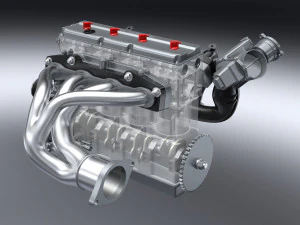 ic inline 4 dohc vvt engine 3D Model