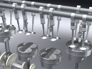 ic inline 4 dohc vvt engine 3D Model