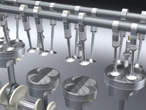 ic inline 4 dohc vvt engine 3D Model