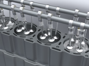 ic inline 4 dohc vvt engine 3D Model