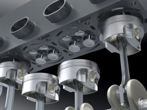 ic inline 4 dohc vvt engine 3D Model