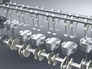 motor ic reto 6 dohc vvt Modelo 3D