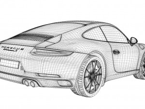 porsche 911 carrera s991 Modèle 3D