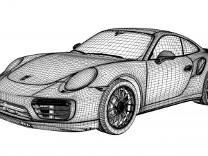 porsche 911 turbo 991 3D Model