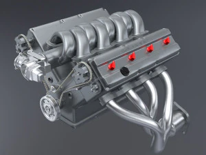 v8 dohc vvt engine 3D Model