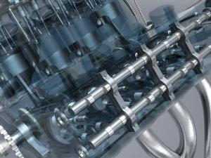 v8 dohc vvt engine 3D Model