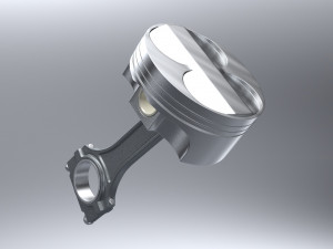 v8 dohc vvt engine 3D 모델
