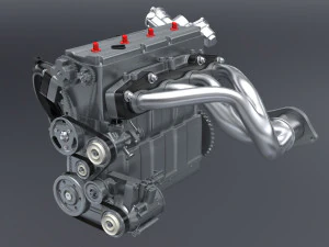 diesel inline 4 dohc vvt engine 3D Model