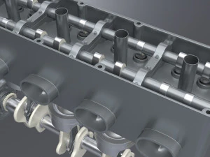 diesel inline 4 dohc vvt engine 3D Model