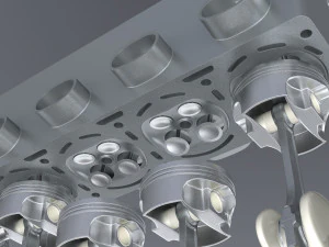 diesel inline 4 dohc vvt engine 3D Model