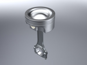diesel inline 4 dohc vvt engine 3D Model