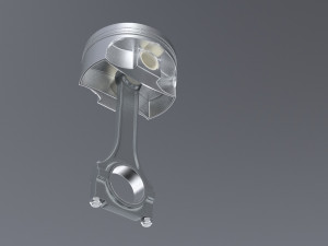 diesel inline 4 dohc vvt engine 3D Model