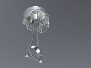 diesel inline 4 dohc vvt engine 3D Model