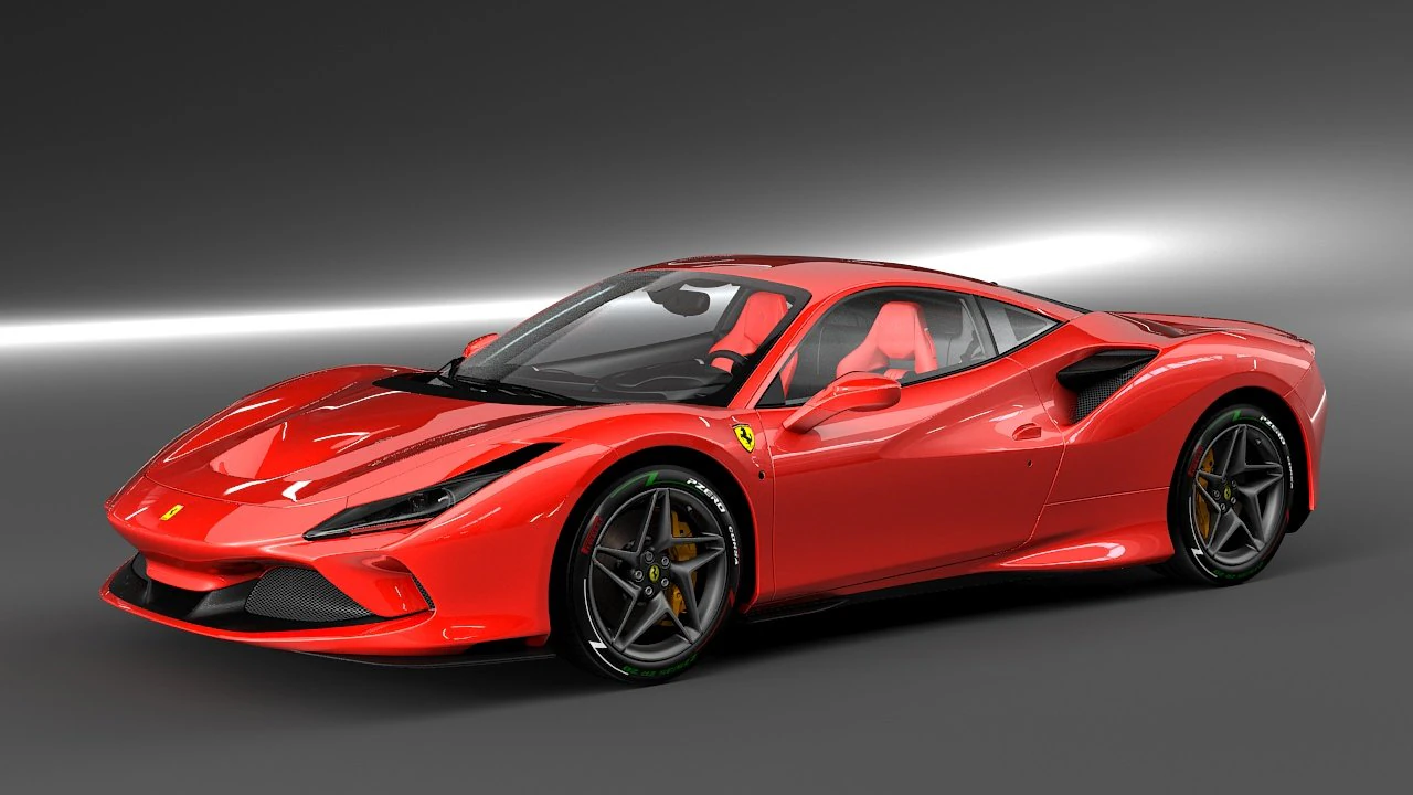 Ferrari f8 tributo 3D Model .c4d .max .obj .3ds .fbx .stl .blend 