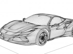 Ferrari f8 tributo 3D Model
