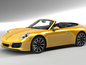 porsche 911 convers&iacute;vel 991 Modelo 3D