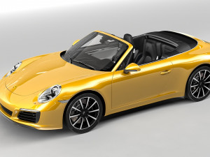 porsche 911 cabriolet 991 3D मॉडल