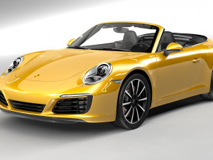 porsche 911 cabriolet 991 3D मॉडल