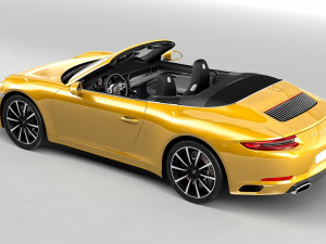 porsche 911 cabriolet 991 3D मॉडल