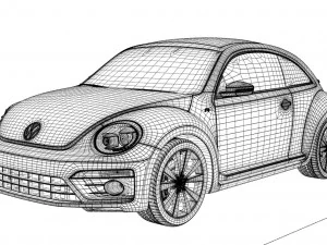 vw beetle turbo 3D Model