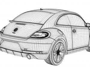 vw beetle turbo 3D Model
