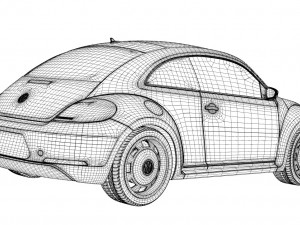 vw beetle Modello 3D