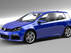 volkswagen golf type r mk vi Modello 3D