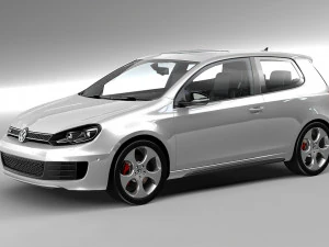 폭스바겐 골프 gti 3D 모델