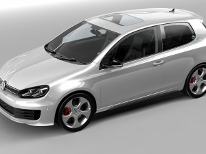 vw golf gti Model 3D