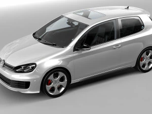 vw golf gti 3D Model
