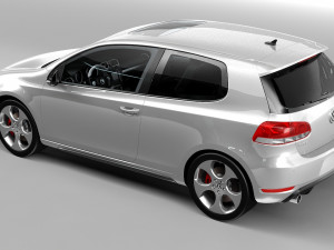vw golf gti Model 3D