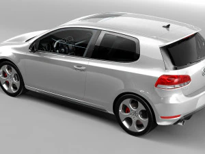 vw golf gti 3D Model