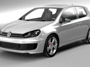 vw golf gti Model 3D