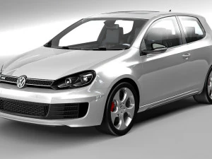 vw golf gti 3D Model