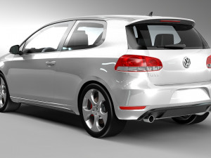vw golf gti Model 3D