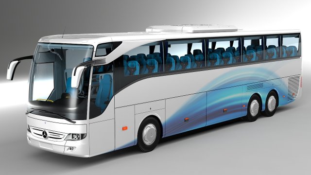 mercedes benz tourismo 6x2 Modello 3D .c4d .max .obj .3ds .fbx .stl .blend 