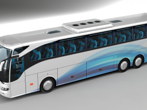 mercedes benz tourismo 6x2 Modello 3D