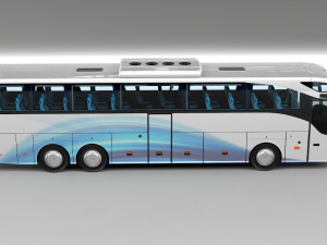 mercedes benz tourismo 6x2 Modello 3D