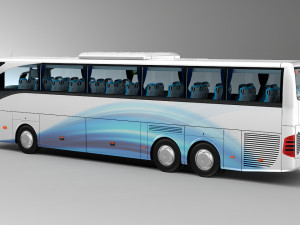 mercedes benz tourismo 6x2 Modello 3D