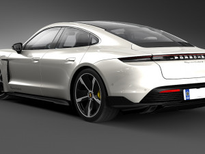 porsche taycan turbo s Modèle 3D
