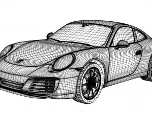 porsche 911 carrera 991 3D Model