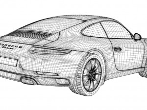 porsche 911 carrera 991 3Dモデル