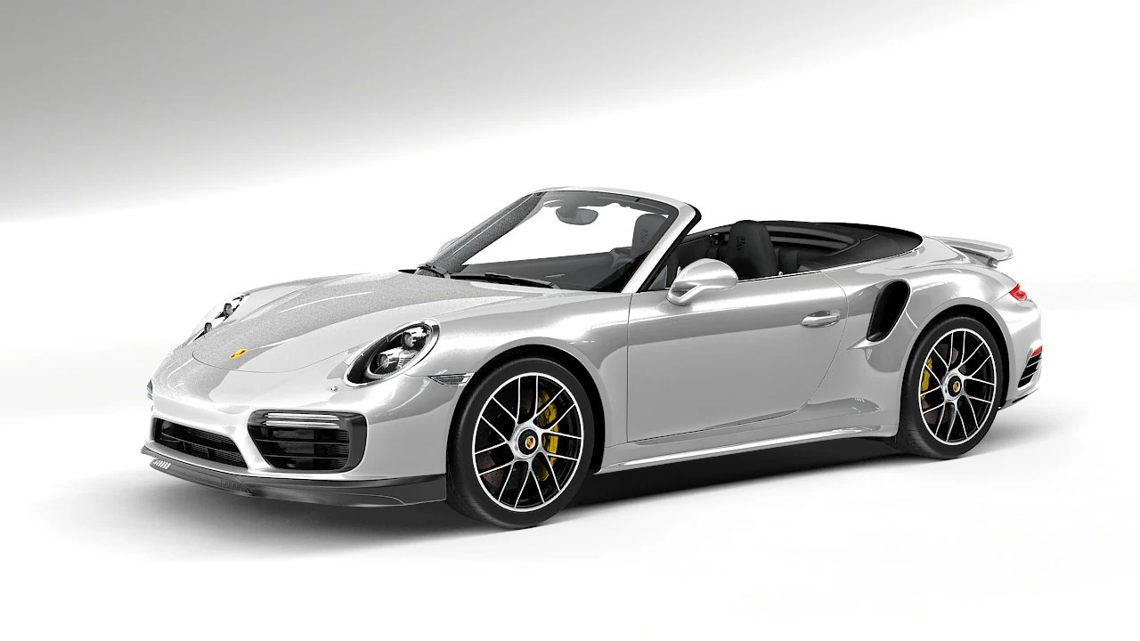 porsche 911 turbo cabriolet 3D Model .c4d .max .obj .3ds .fbx .stl .blend 