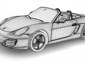 porsche boxster s 3D Модель
