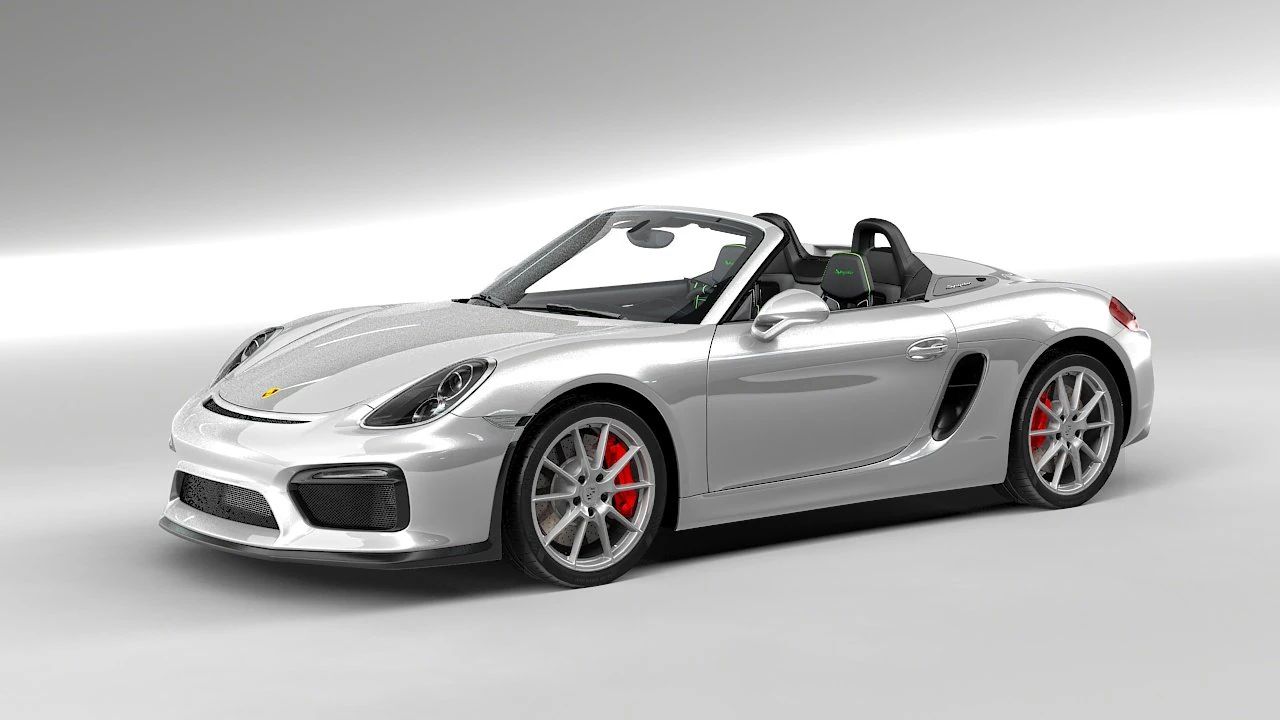 porsche boxster spyder 3D Model .c4d .max .obj .3ds .fbx .stl .blend