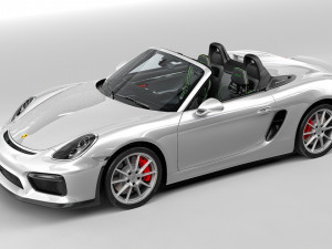 porsche boxster spyder 3Dモデル