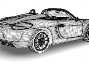 porsche boxster spyder 3Dモデル